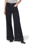 Rag & Bone Sofie Cuffed High Waist Wide Leg Jeans In Black