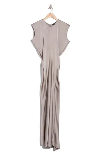 Rag & Bone Marisol Satin Maxi Dress In Dark Grey