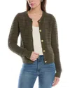 Rag & Bone Womens Knit Cardigan Sweater In Green