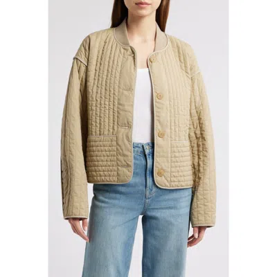 Rag & Bone Marley Quilted Jacket In Tan