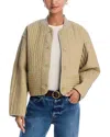 Rag & Bone Beige Marley Quilted Jacket In Tan