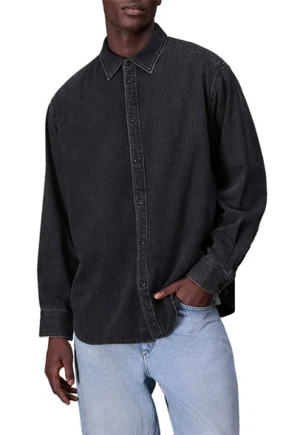 Rag & Bone Denim Shirt In Black