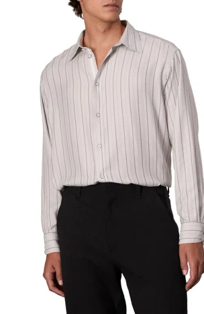 Rag & Bone Off-white Matthew Striped Shirt In Whtstripe