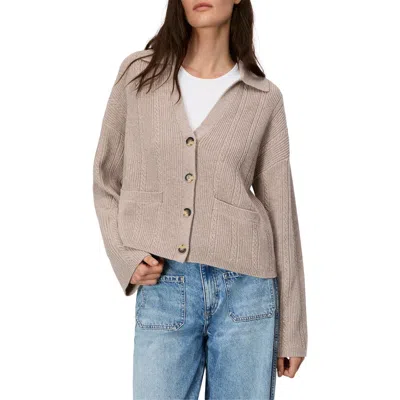 Rag & Bone Maud Boxy Cashmere Cardigan In Brown