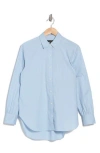 Rag & Bone Max Button Front Shirt In Babyblue