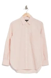 Rag & Bone Max Button Front Shirt In Blush