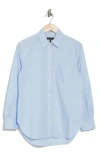 Rag & Bone Max Button Front Shirt In Light Blue