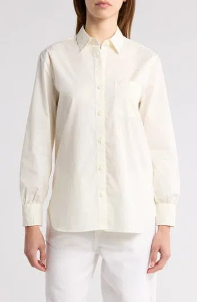 Rag & Bone Max Button Up Shirt In Ivory