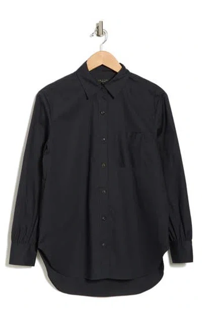 Rag & Bone Max Button Up Shirt In Blue