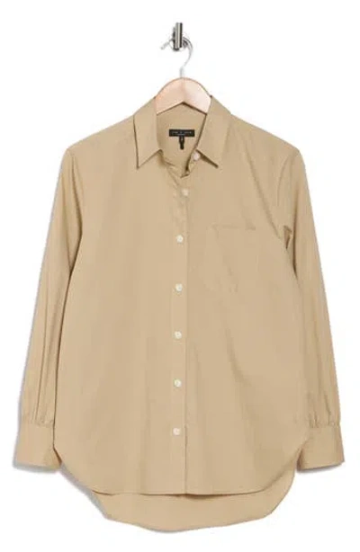 Rag & Bone Max Button Up Shirt In Tan