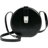 Rag & Bone Max Circular Leather Crossbody Bag In Black