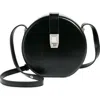 Rag & Bone Max Circular Leather Crossbody Bag In Blk