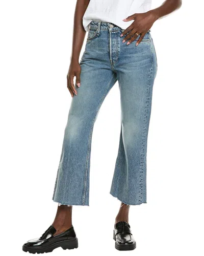 Rag & Bone Maya High-rise Crop Flare Jean In Blue