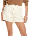 Rag & Bone Maya High-rise Ecru Shorty Short In Beige