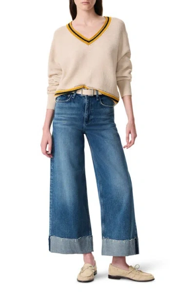 Rag & Bone Meghan V-neck Sweater In Ivory