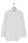 Rag & Bone Mel Button Up Shirt In Light Grey Stripe