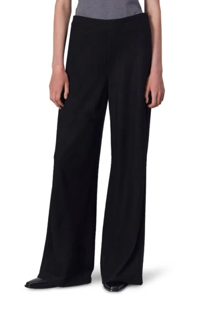 Rag & Bone Melanie Wide Leg Wool Pants In Black