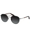 Rag & Bone Rnb 5050/g/s 807 51mm Mens Round Sunglasses In Black