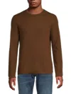 Rag & Bone Men's Bennet Crewneck Sweater In Chocolate Brown