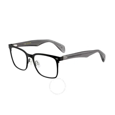 Rag & Bone Men's Black Square Eyeglass Frames Rnb 7002 0o6w 52