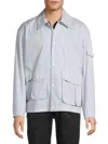 Rag & Bone Men's Cade Striped Shirt Jacket In Blue Stripe