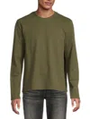 Rag & Bone Men's Lewis Solid Long-sleeve T-shirt In Olive