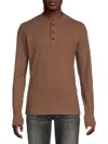 Rag & Bone Men's Long Sleeve Henley In Cocoa