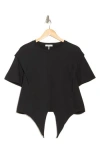Rag & Bone Mica Tie Front T-shirt In Black