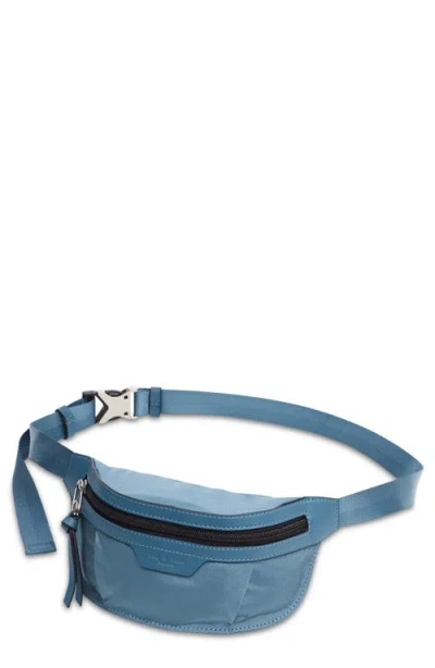 Rag & Bone Blue Mini Commuter Belt Bag In Denim Blue