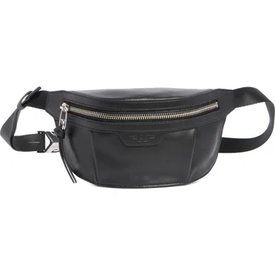 Rag & Bone Mini Commuter Leather Belt Bag In Black