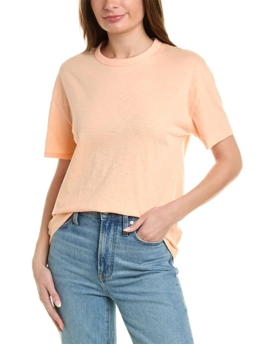 Rag & Bone Mini Slub Boyfriend T-shirt In Orange