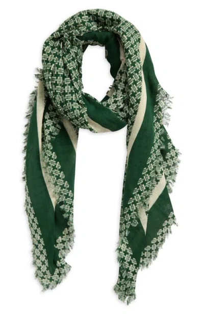 Rag & Bone Mira Print Scarf In Green