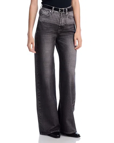 Rag & Bone Miramar Fleece Sofie Wide-leg Pants In Charlize