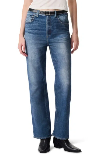 RAG & BONE RAG & BONE MIRAMAR SHEA HIGH WAIST RELAXED STRAIGHT LEG COTTON TERRY SWEATPANT JEANS