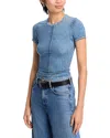 Rag & Bone Miramar Crewneck Baby Tee In Minetta
