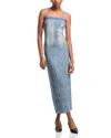 Rag & Bone Jasmine Strapless Miramar Ponte Dress In Longbeach