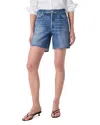 Rag & Bone Miramar Refine Knit Kaia High Waist Relaxed Fit Faux Denim Ponte Shorts