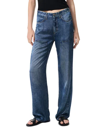 Rag & Bone Miramar Satin Logan Carpenter Jeans In Avalon