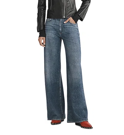 Rag & Bone Miramar Sofie Wide Leg Jean In Kimber Wash In Blue