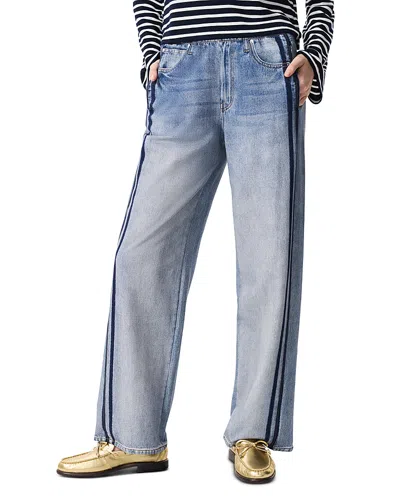 Rag & Bone Miramar Wide-leg Track Pants In Coney