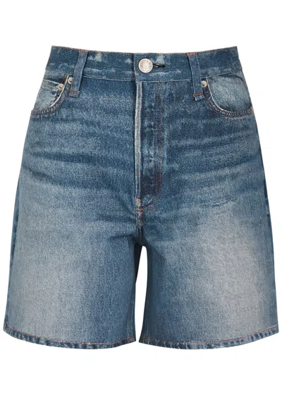 RAG & BONE RAG & BONE MIRIMAR KAIA DENIM-PRINT TERRY SHORTS