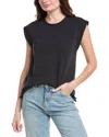 Rag & Bone Mix Media Muscle T-shirt In Blue