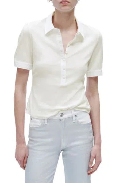 RAG & BONE RAG & BONE MIXED MEDIA RIB POLO