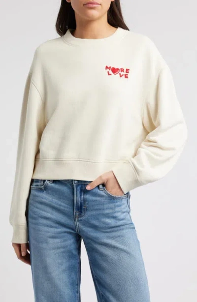 Rag & Bone More Love Sweatshirt In Ivory