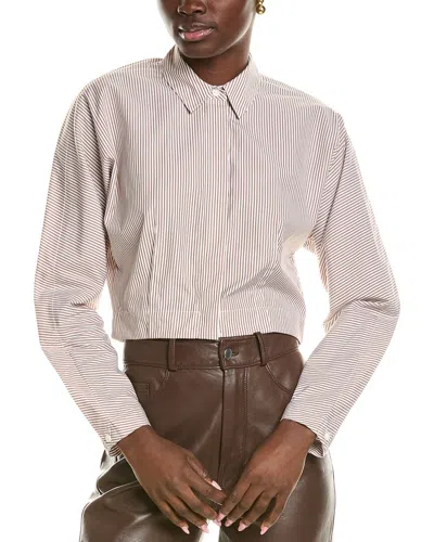 Rag & Bone Morgan Stripe Shirt In Red