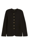Rag & Bone Nancy Wool Knitted Cardigan In Black
