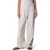 Rag & Bone Women's Newman Stripe Linen Pants In Off White Stripe