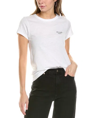 Rag & Bone Printed Pima Cotton-jersey T-shirt In White