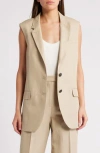 Rag & Bone Beige Odessa Vest In Sand