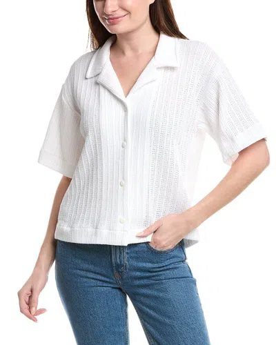 Rag & Bone Olivia Crochet Shirt In White